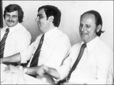 Dr. Gilberto Miezza, Edson Navarro e José Barbirotto