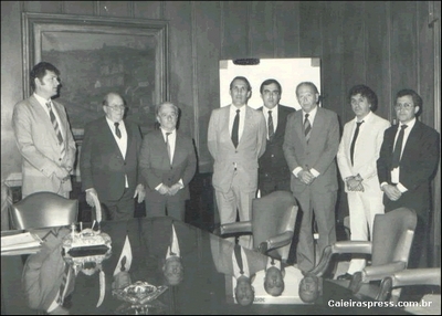 Gov. Orestes Quércia, políticos de Caieiras
