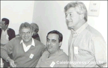 Cel. Sebastião Fernandes, Edson Navarro e Fernando Martins