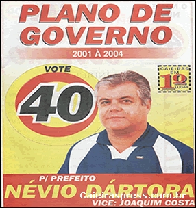 Plano de Governo: Névio Dártora, Joaquim Costa