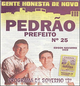 Plano de Governo: Pedrão, Edson Navarro-1996